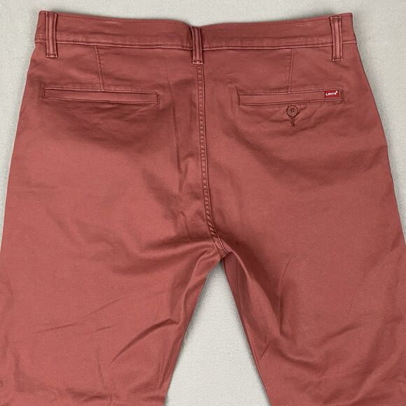 Levis Standard Taper XX Chino Flat Front Pant Pink Red Men 36 x 32 New - Picture 5 of 8